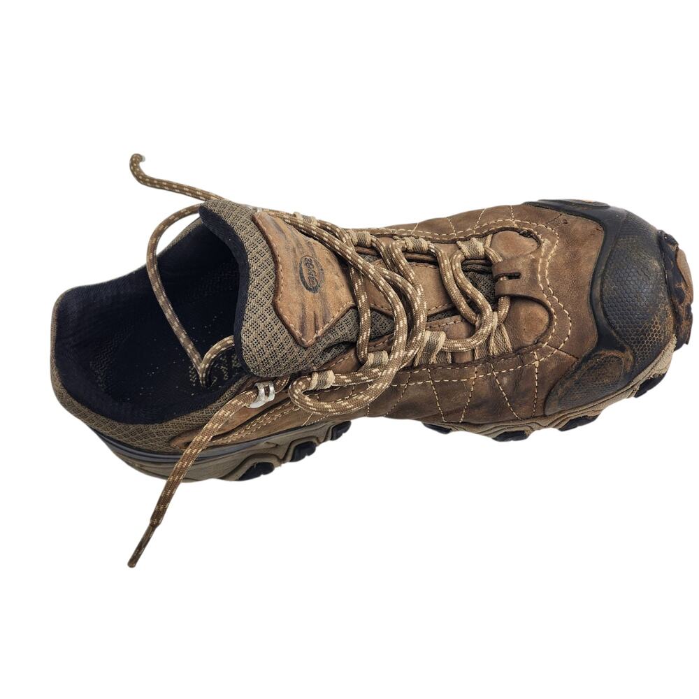 Oboz Shoes Womens 9 Waterproof Hiking Trail Low Leather Brown Trekking Outdoors - Picture 14 of 16